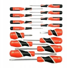 YATO WKRĘTAKI KOMPLET 15szt. PŁASKIE / KRZYŻOWE / TORX, S2 58 HRC 25981