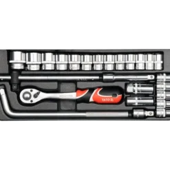 YATO ZESTAW KLUCZY 1/2" 25 elem. 12671
