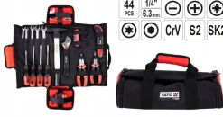 YATO ZESTAW NARZĘDZI 44 elem W ETUI