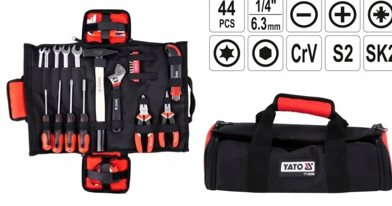 YATO ZESTAW NARZĘDZI 44 elem W ETUI