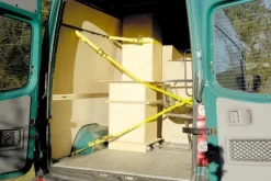 Zacisk taśmowy z grzech. 6 m/2000 kg Wolfcraft - z mech. zapad. i hakiem