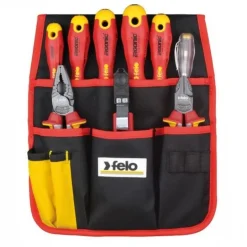 Zestaw 9 narzędzi dla elektryka FELO - kieszeń na pas