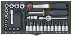 Zestaw dla mechaników PROXXON z grzechotką 1/4 cala [36 części]