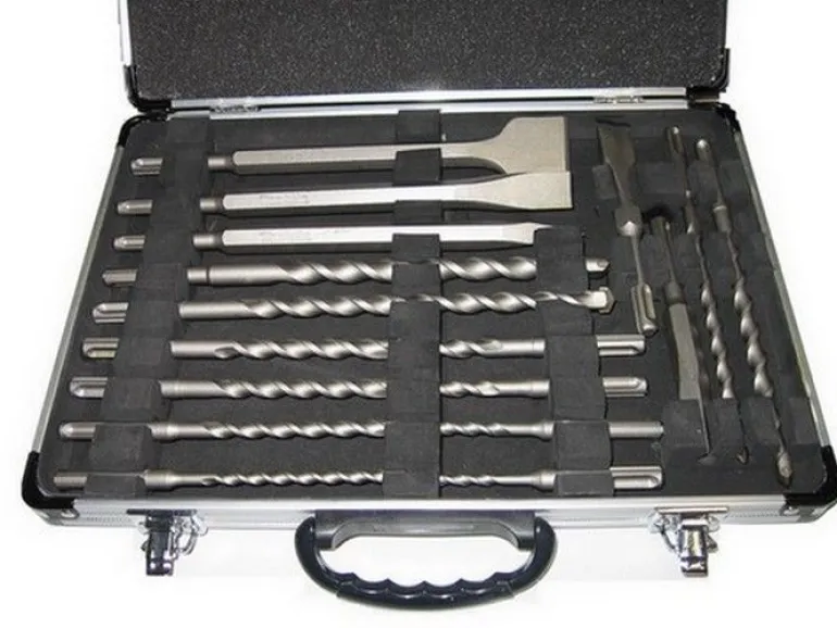 ZESTAW WIERTEŁ SDS + DŁUTA 17szt + WALIZKA