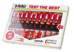 Zestaw wkrętaków Ergonic VDE FELO na szynie [10 cz.]